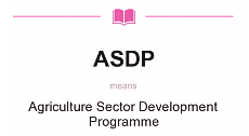 Agricultural Sector Development Programme (ASDP)