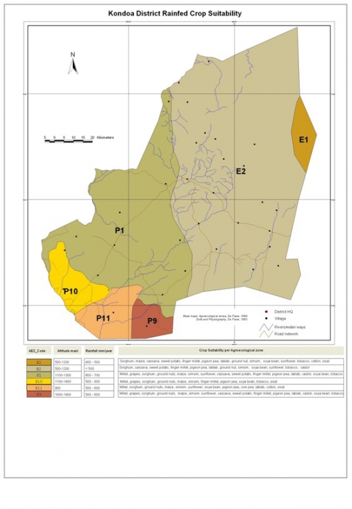 Kondoa Crops Suitability Map