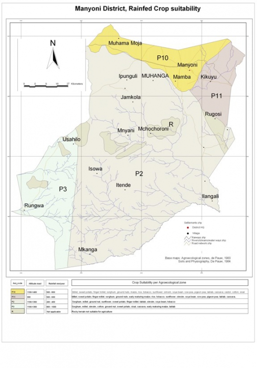 Manyoni Crops Suitability Map