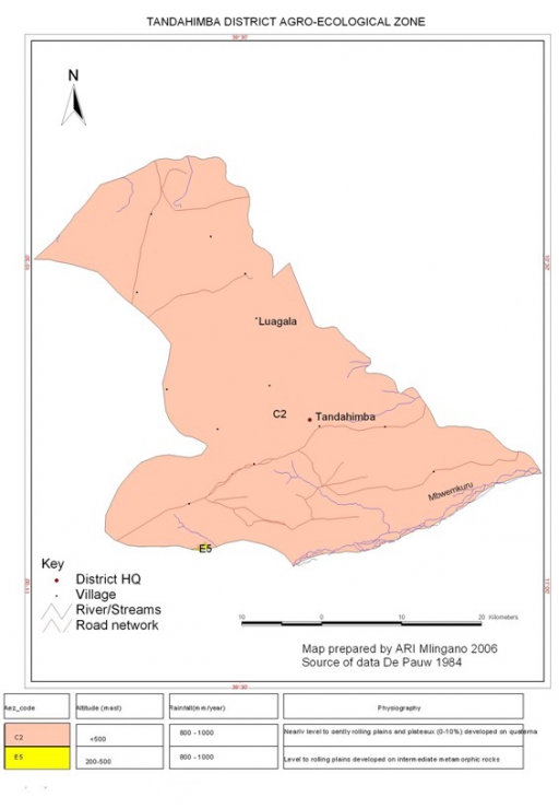 Tandahimba Agro Ecological Map