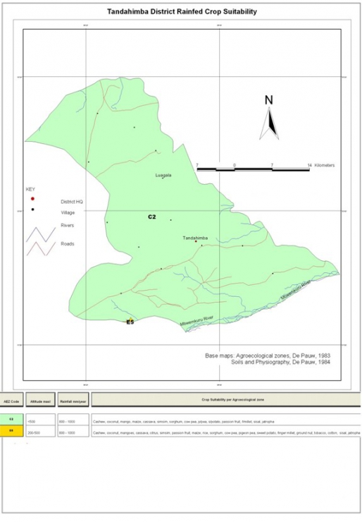 Tandahimba Crops Suitability Map